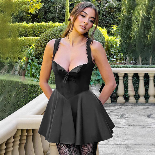Women's Sleeveless Temperament Camisole Lace Backless Clothing