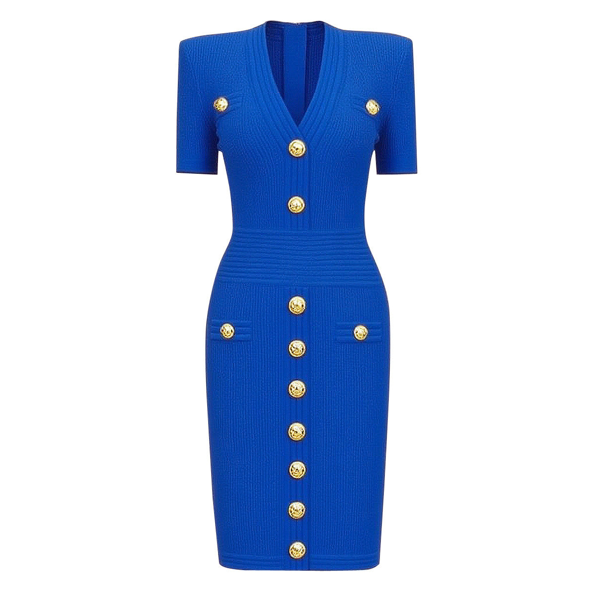 Fashionable Knitted Slim Fit Slimming Sleeve Dresses