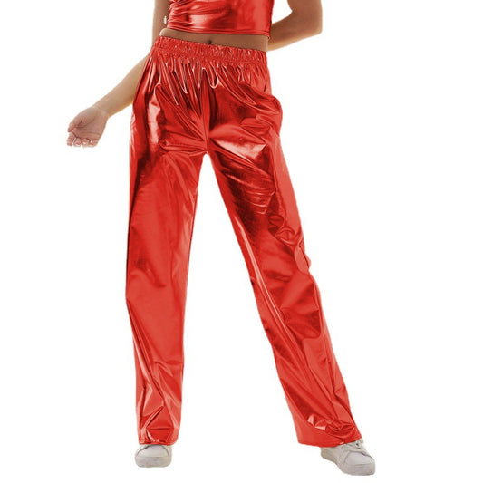 Women's Design Aurora Laser Gradient Waist Straight Pants