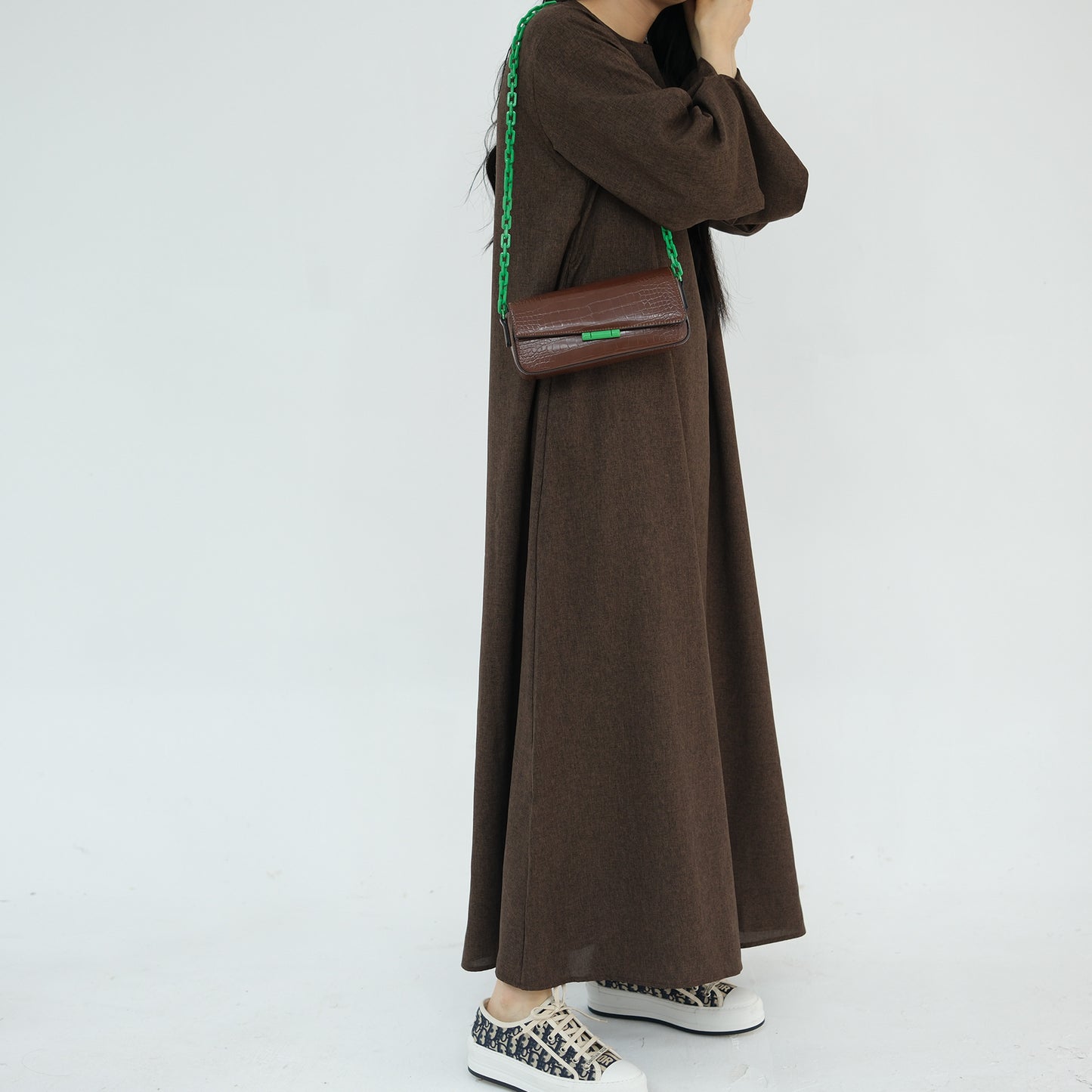 Elegant Versatile Turkish Everyday Dress Robe Dresses