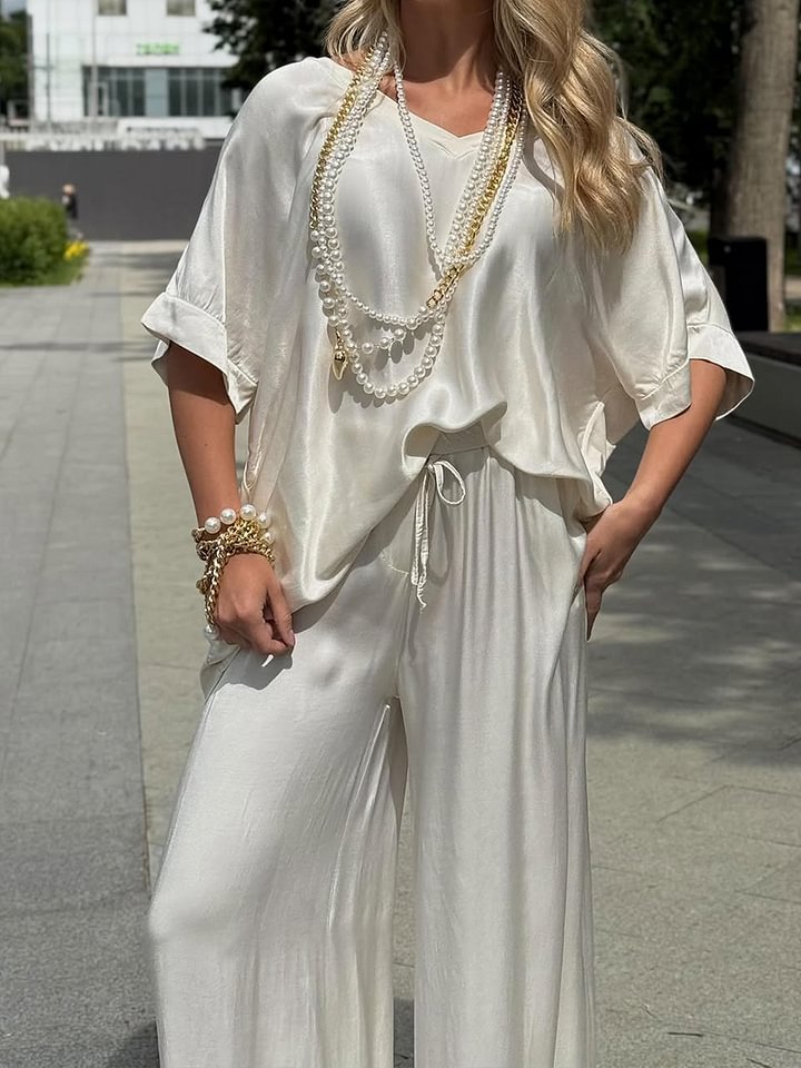 Women's Collar Solid Color Loose For Fashion Casual Suit