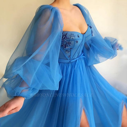 Women's Mesh Long Sleeve One-piece Dress Large Wedding Dresses