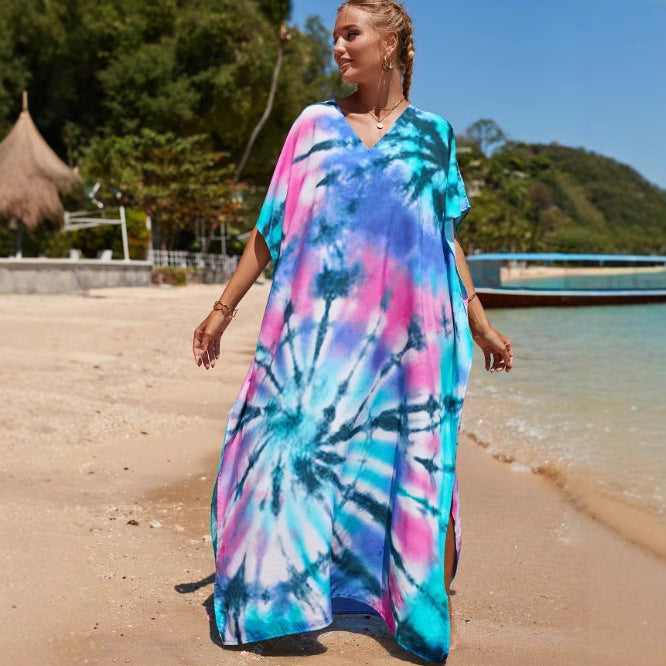 Women's Beach Summer Loose Seaside Vacation Sun Blouses