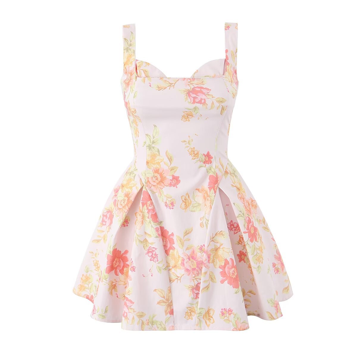 Women's Popular Autumn Printed Suspender Dress Clothing
