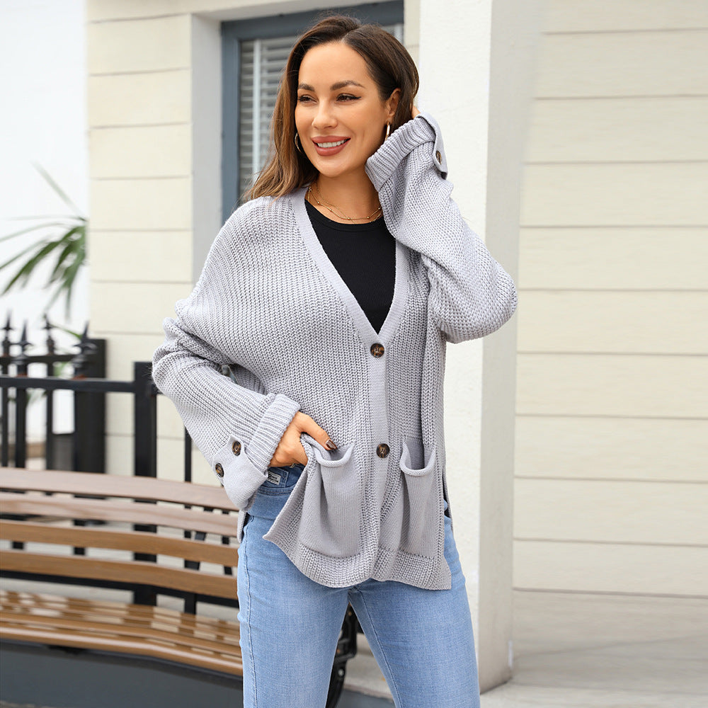 Winter Fashion Knitted Loose Long Sleeve Sweaters