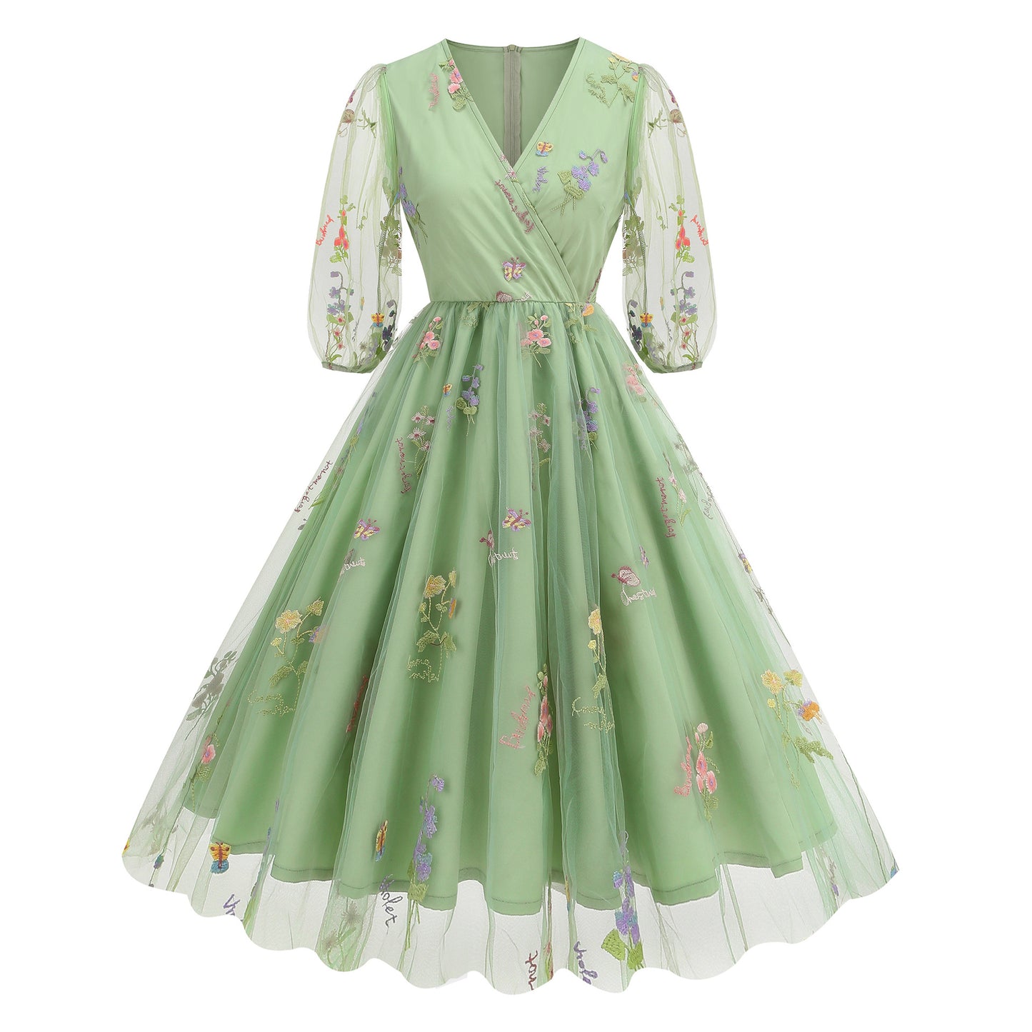 Summer Super Fairy Dress Princess French Embroidery Dresses