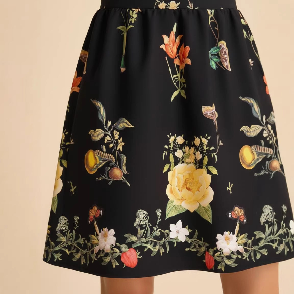 Charming Women's Summer Printed Strap Backless Dress
