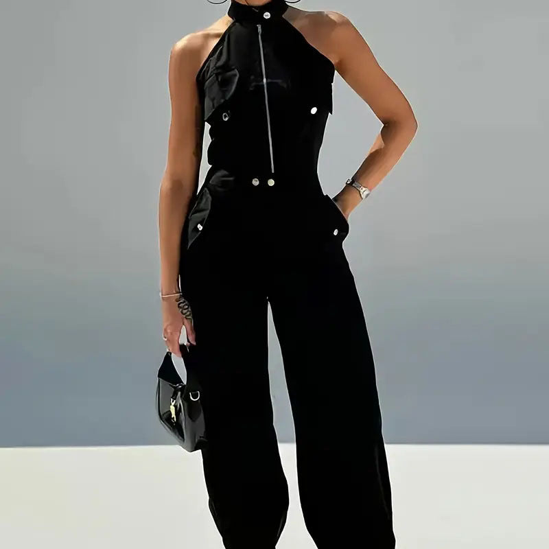 Women's Summer Sexy Halter Working Two-piece Pants