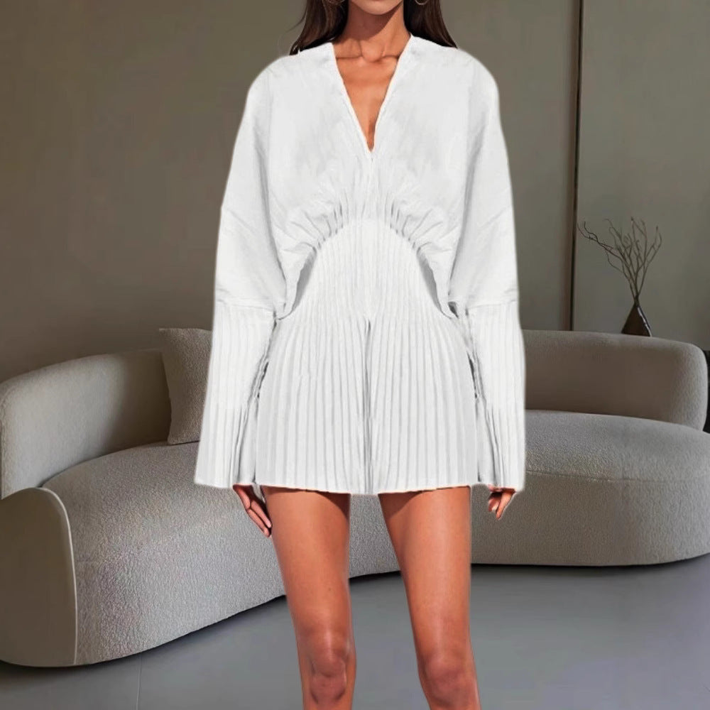 Profile White Shirt Temperament Flared Long Blouses