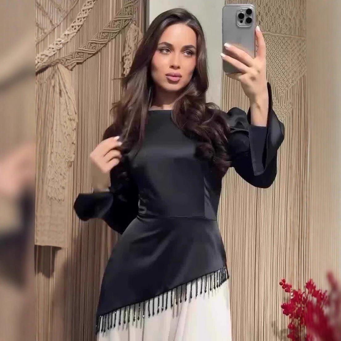 Women's Autumn Elegant Fashion Long Sleeve Maxi Dresses