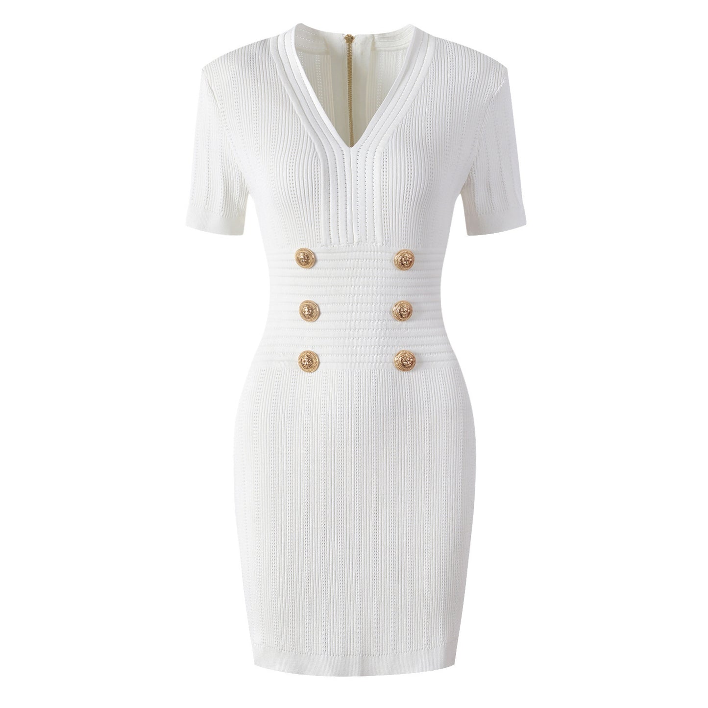 Women's Fashion High Quality Knitted Slim Fit Dresses
