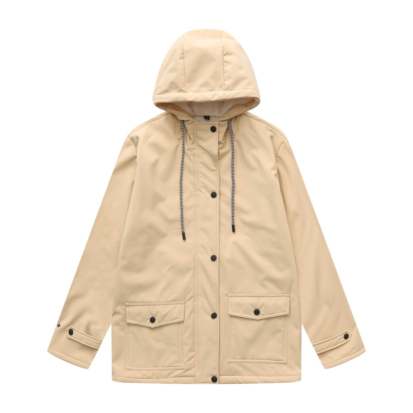 Women's Anorak Composite Fleece-lined Waterproof Long Sleeve Coats