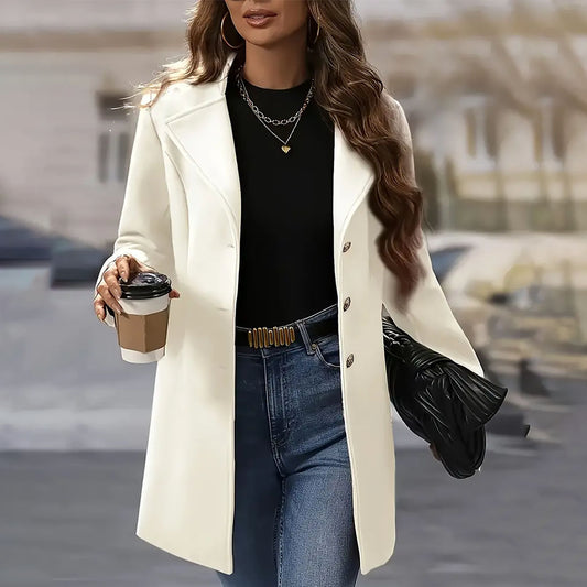 Women's Loose Temperament Casual Woolen Autumn Coats
