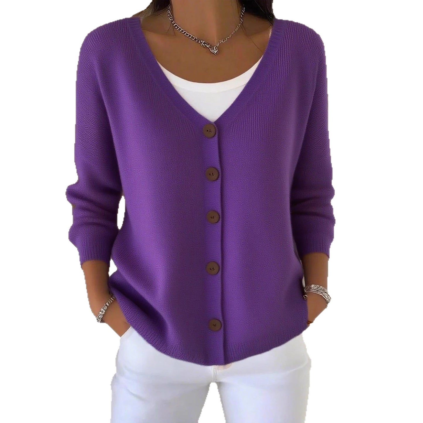 Durable Women's Knitted Casual Fashion For Cardigans