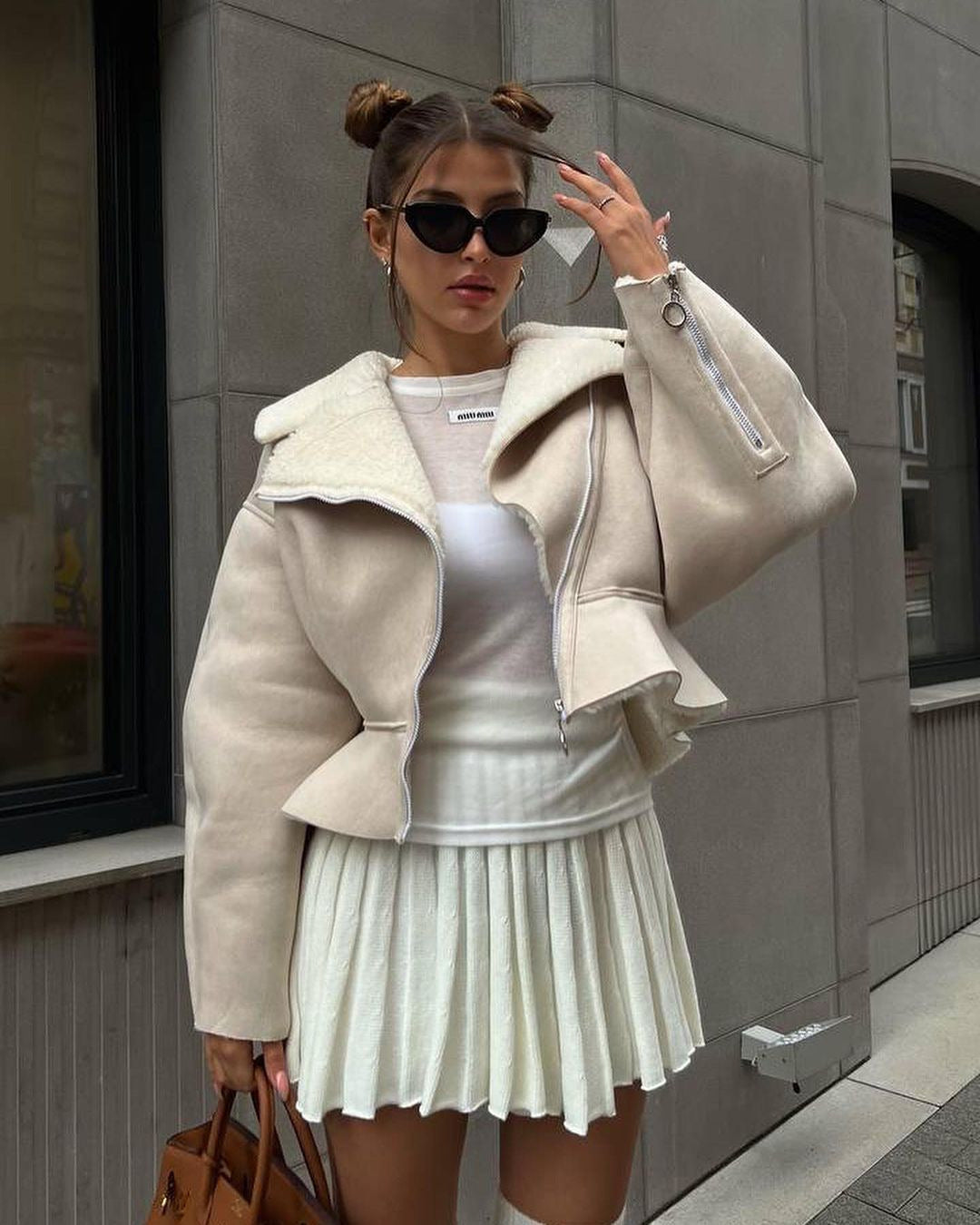 Women's Lapels Fashionable Korean Long Sleeve Solid Coats