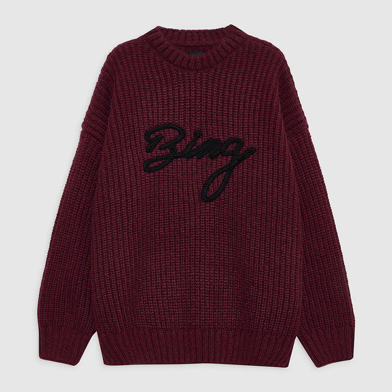 Women's Winter North American Niche Classic Letter Sweaters