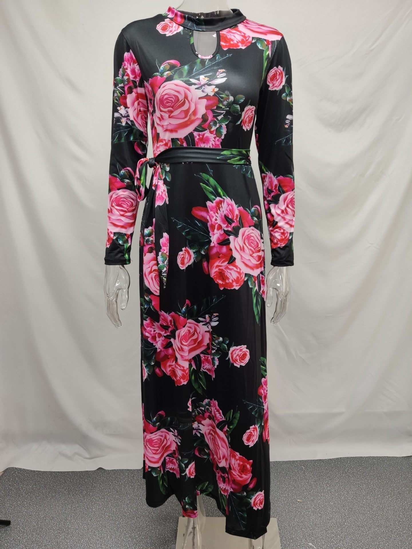 Sexy Fashion Digital Printing Style Large Dress