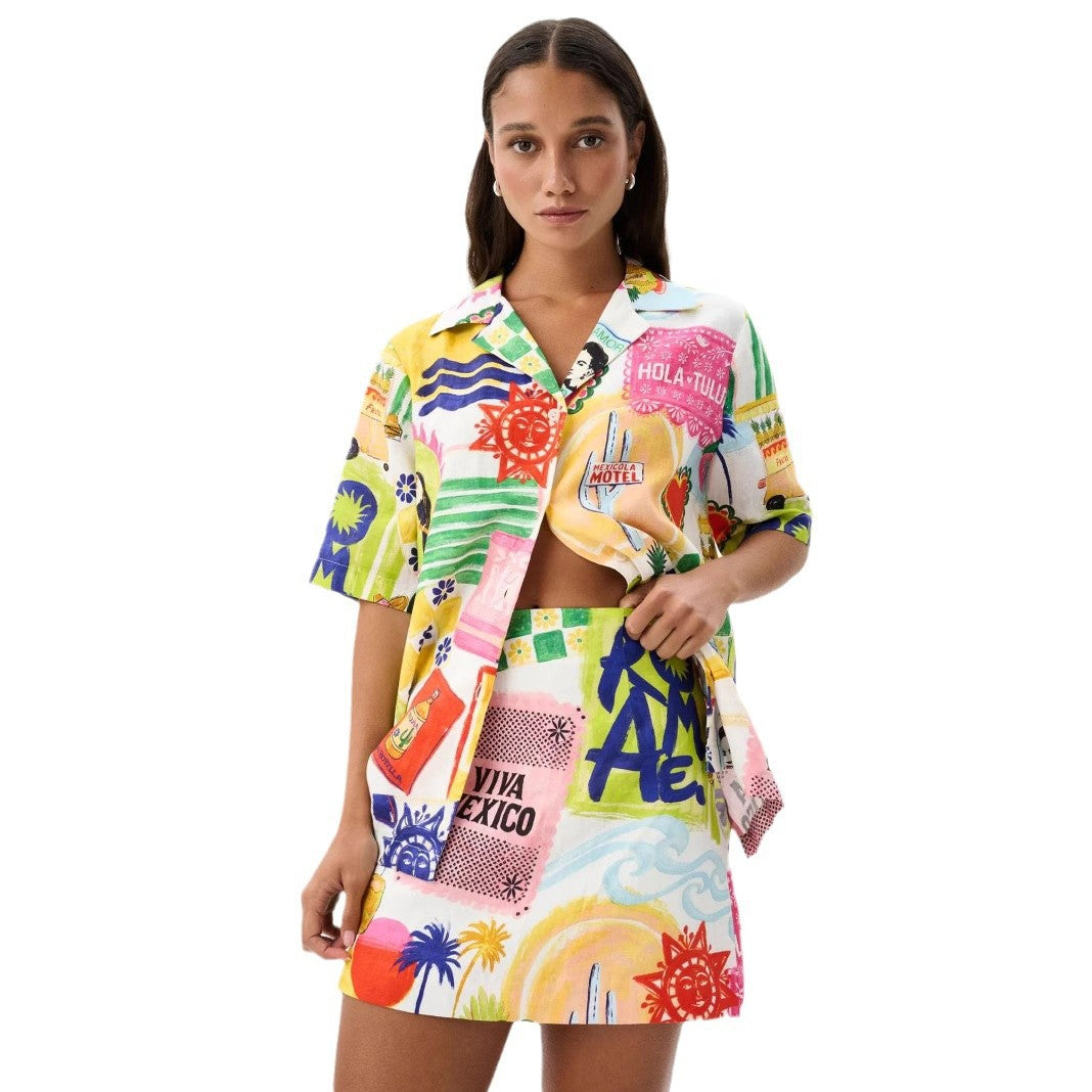 Elegant Innovative Glamorous Women's Linen Iti Fashion Casual Suit