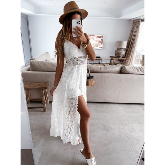 Sexy Sling Stitching Casual Home Vacation Pants