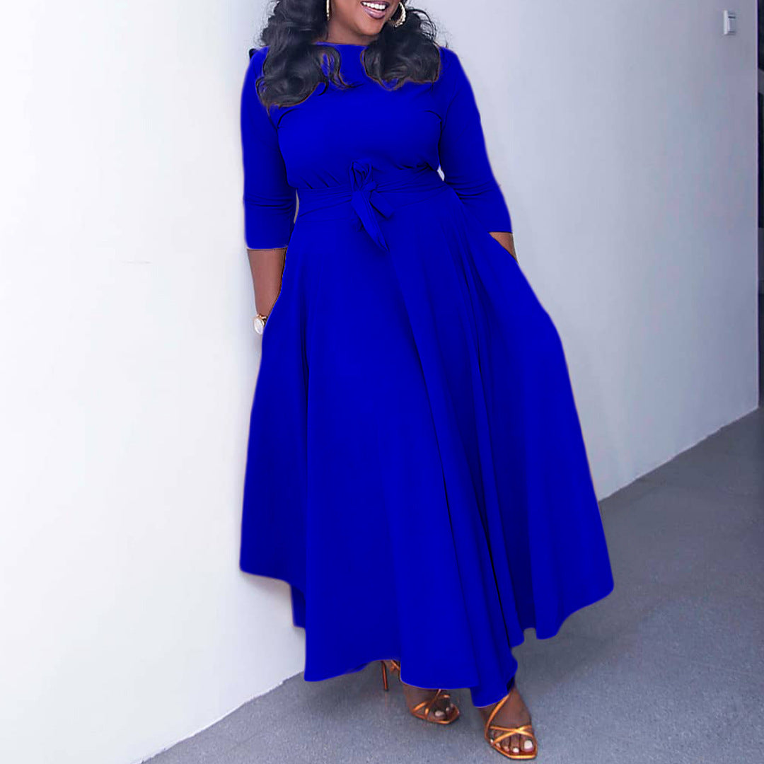 Women's Fashion Elegant Tied Africa Maxi Dress