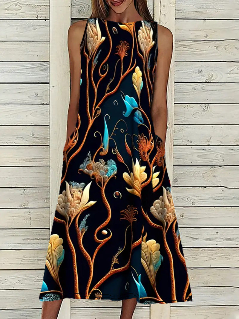 Women's Classy Printed Elegant Fashion Dress Dresses