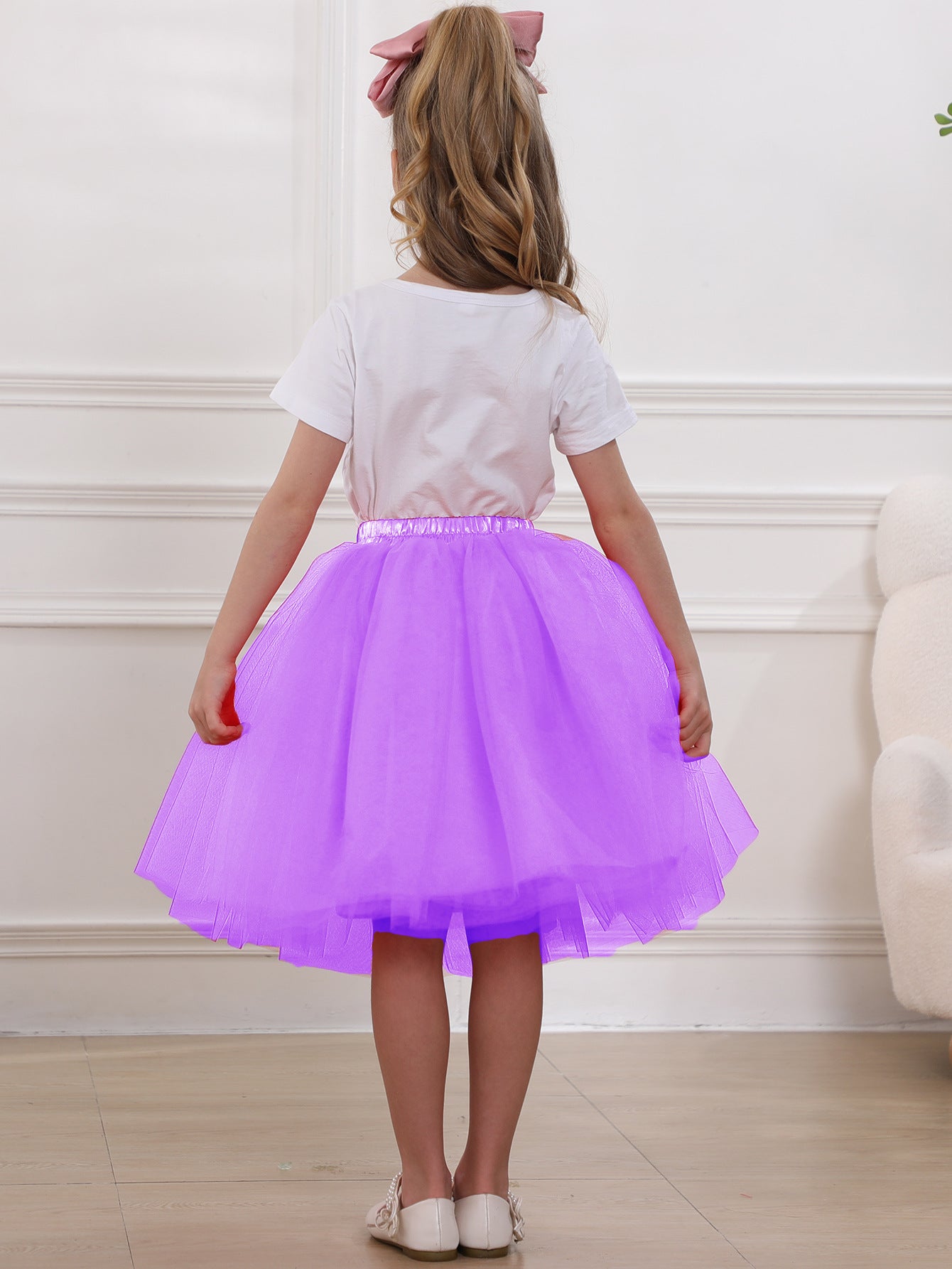 Women's & Children's & Tulle Pettiskirt Flower Dress Skirts