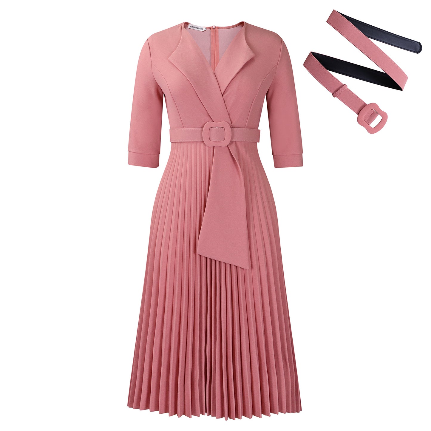 Women's Fashion Tailored Collar Pleat Waisted Africa Clothing