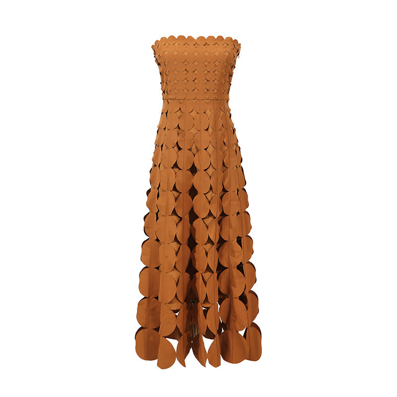 Women's Elegant High-grade Tube Dress Summer Solid Dresses