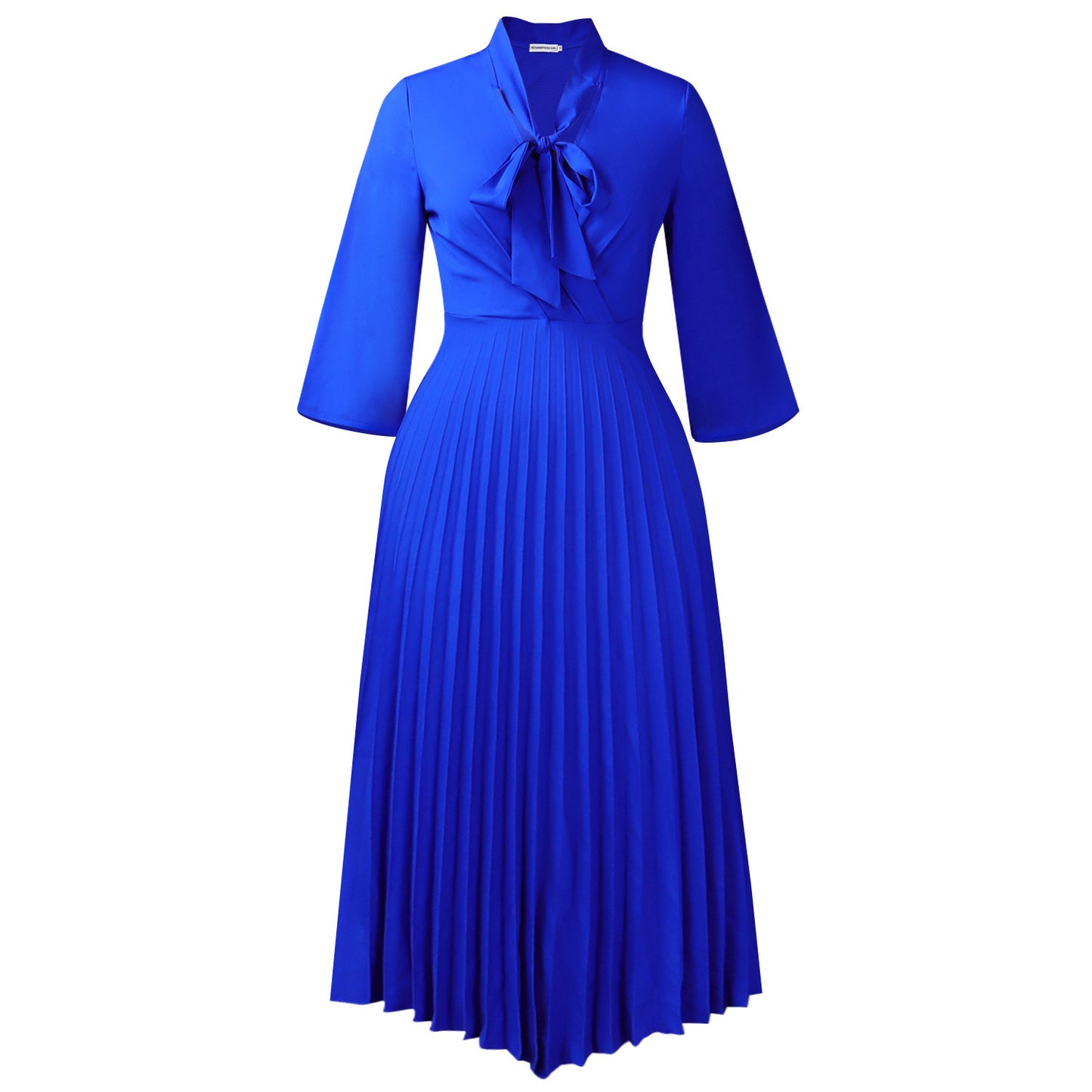 Three-quarter Sleeve Elegant Fashionable Asymmetric Pleated Skirts