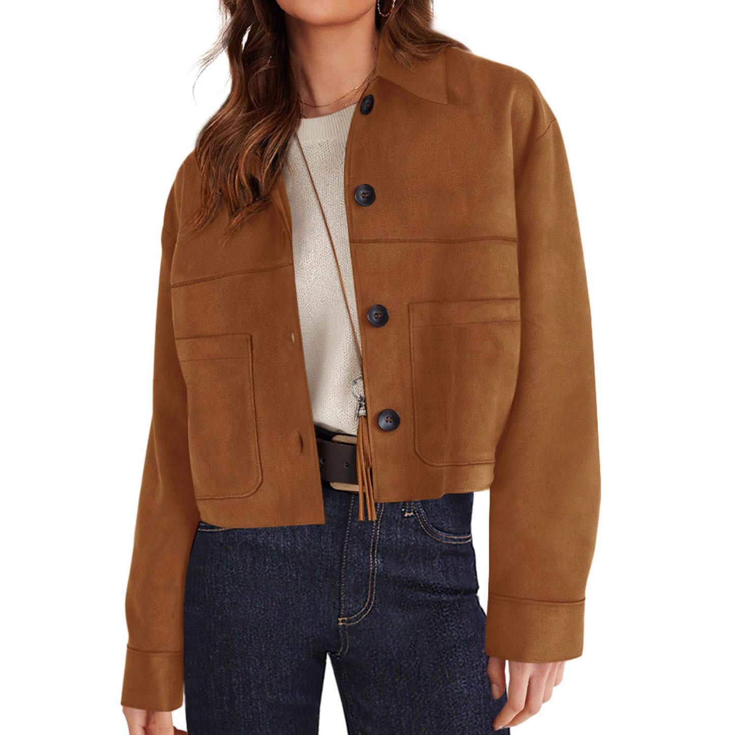 Women's Winter Suede Casual Lightweight Autumn Fashion Coats