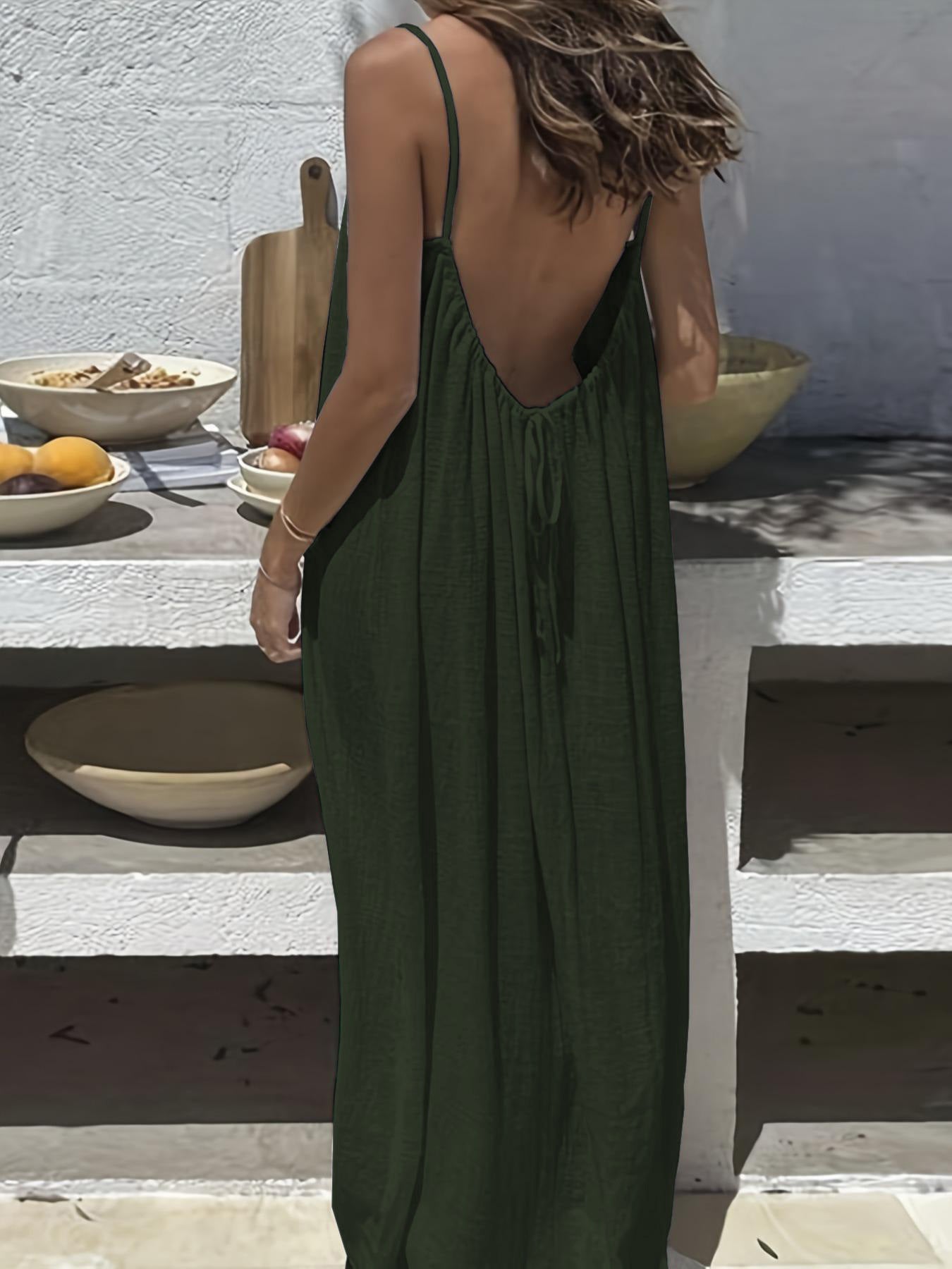 Women's Loose Casual Summer With Suspenders High-grade Dress