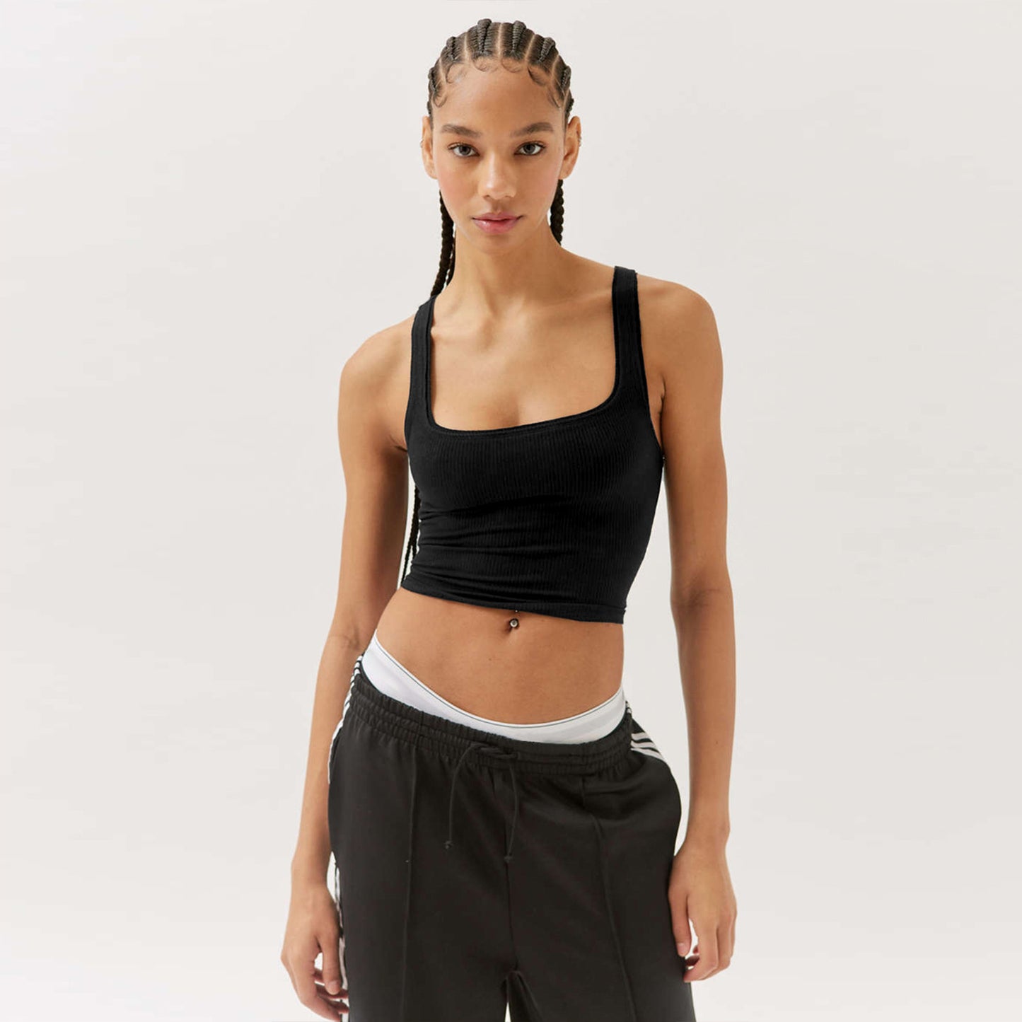 Women's Shirt Slim Fit Sling Basic Solid Vests