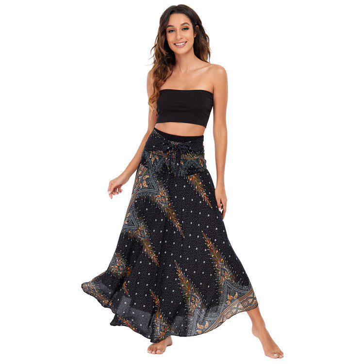 Casual Thai Vacation Big Swing Belly Dress
