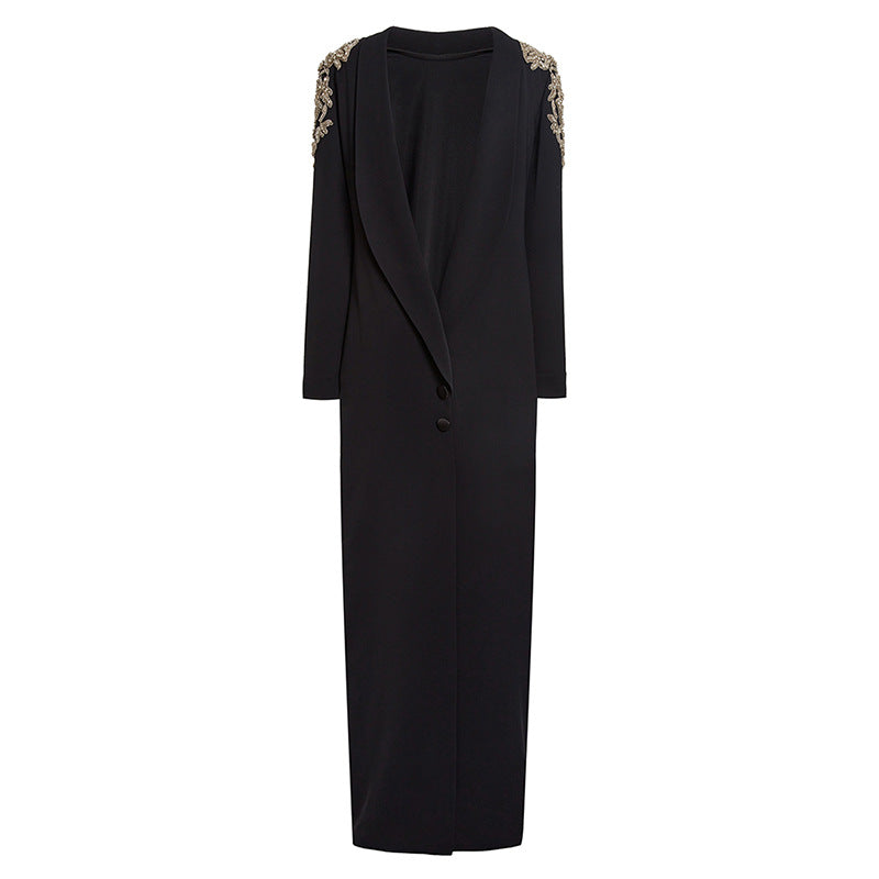 Fashion Bead Diamond Backless Dress Long Dresses