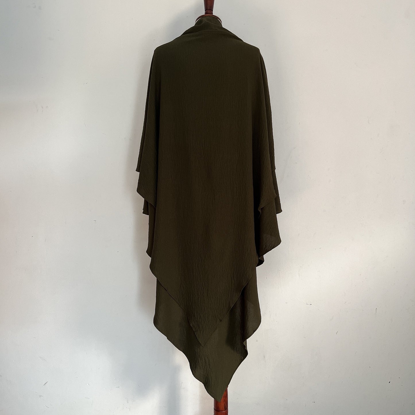 Classic Wave Pattern Shawl Scarf Splicing Dress