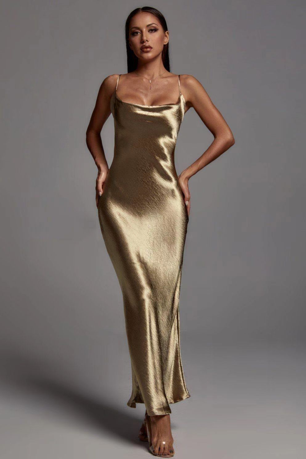 Women's Exposed Back Sexy Dress Slim Fit Dresses