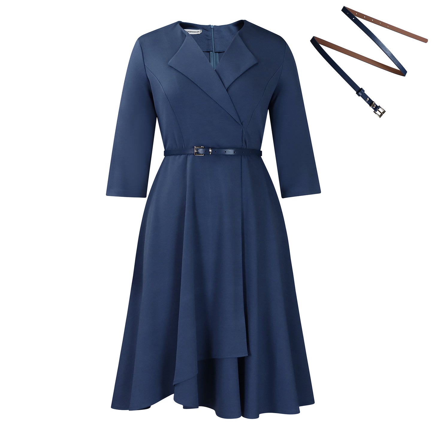 Women's Fashion Solid Color Large High Waist Dress