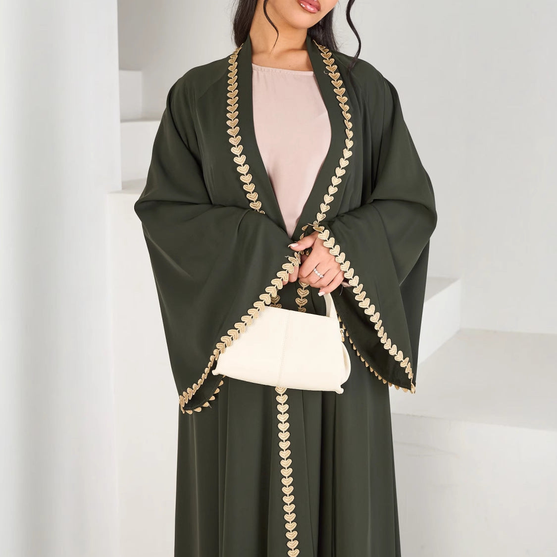 Slouchy Fashion Turkey Beautiful Loose Trim Dresses