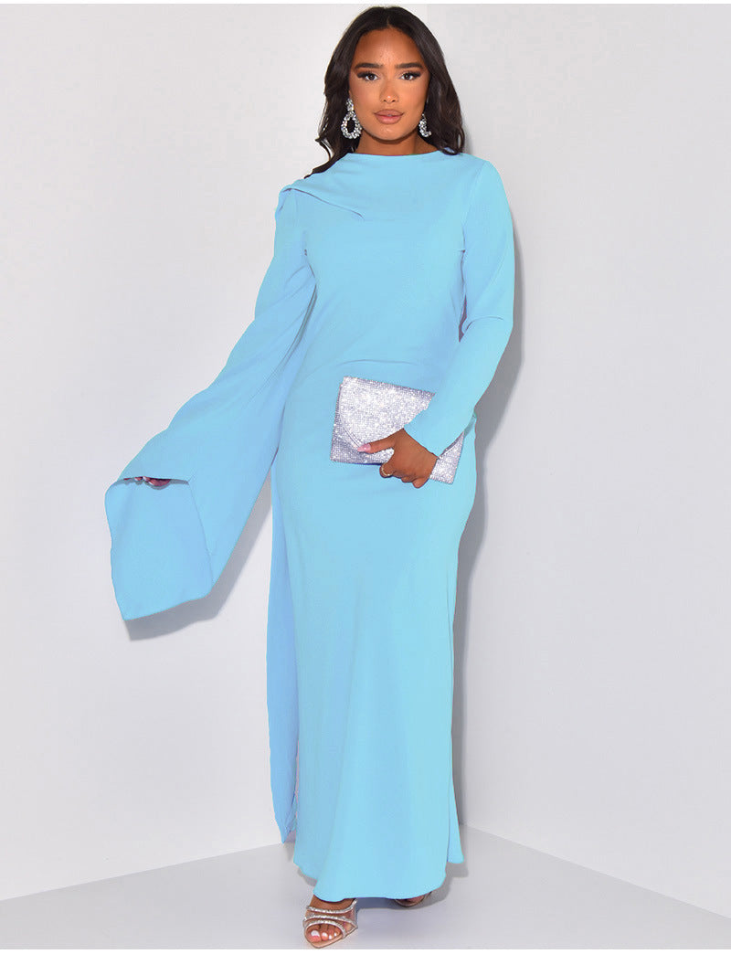 Loose Solid Color Casual Long Dress Dresses