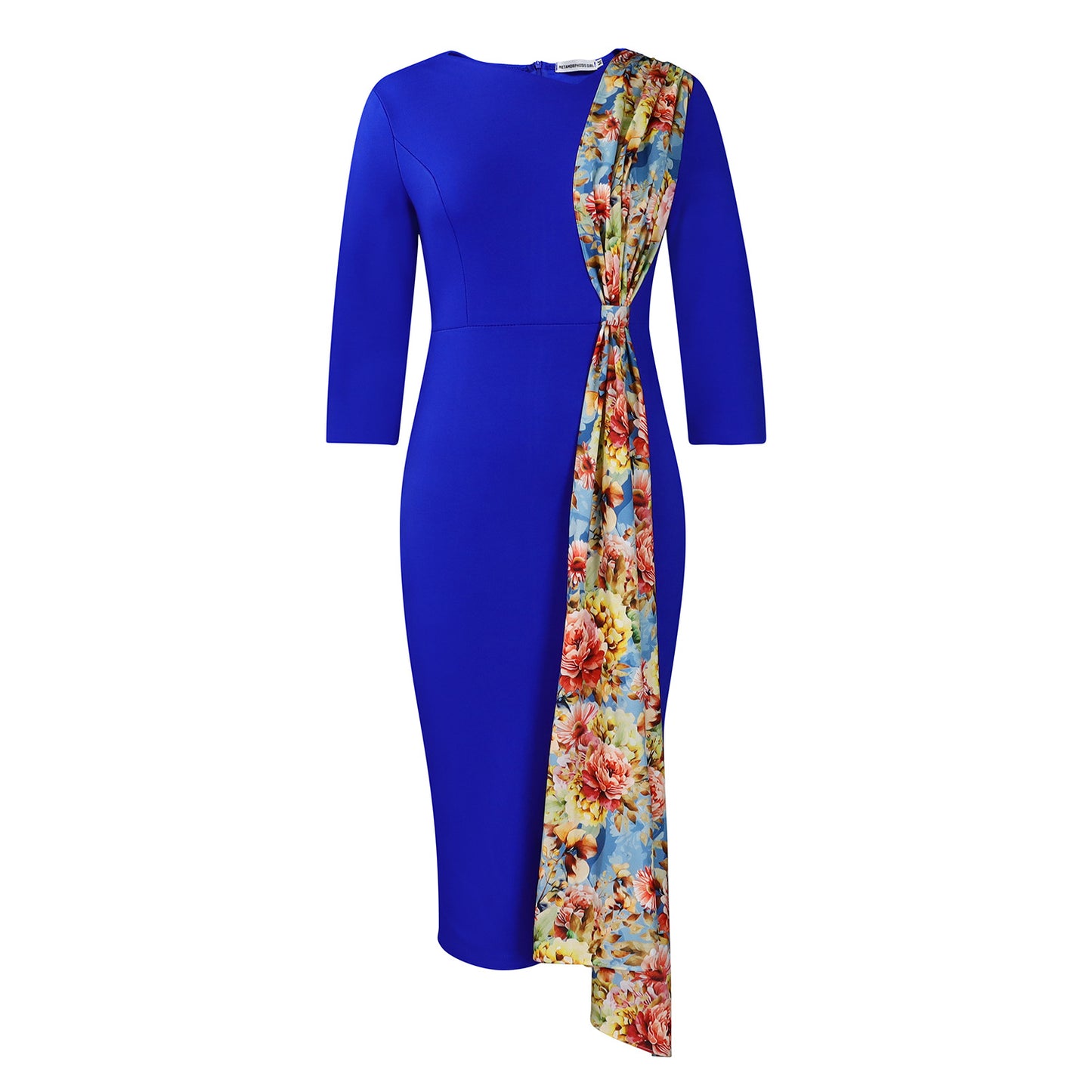 Women's Large Elegant Pencil Sheath Stitching African Dress
