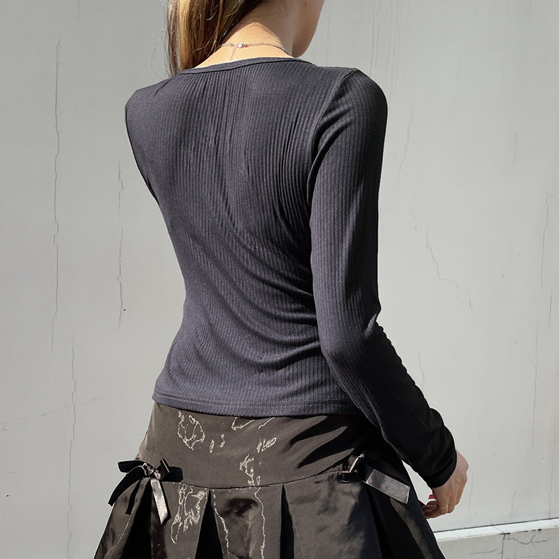 Women's Lace Stitching Fake Two-piece Sexy Low-cut Blouses