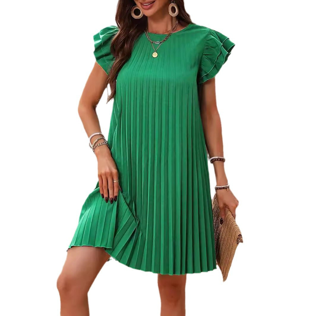 Women's Versatile Elegant Pure Color Dress Dresses