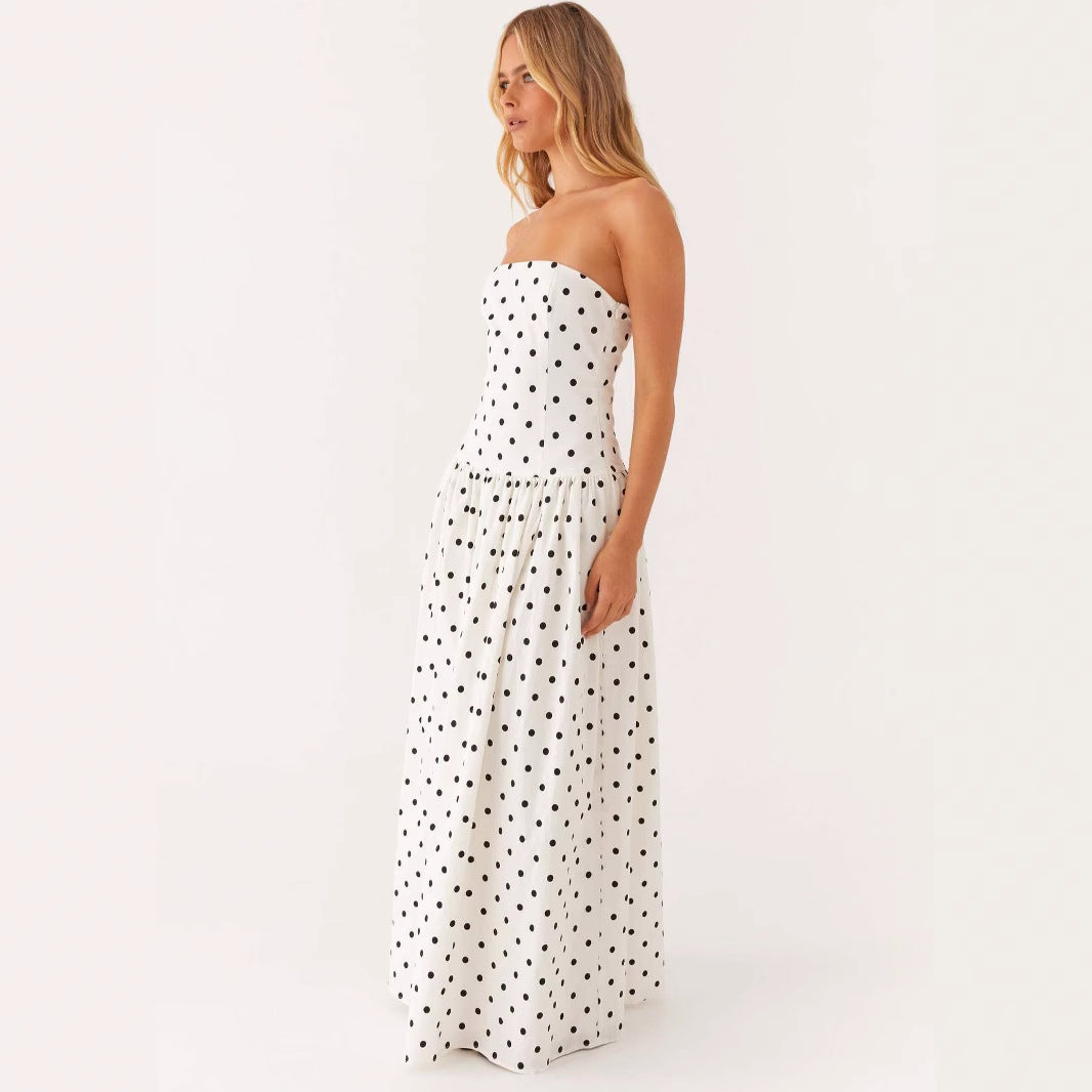 Women's Fashion Hot Printed Sexy Tube Dress