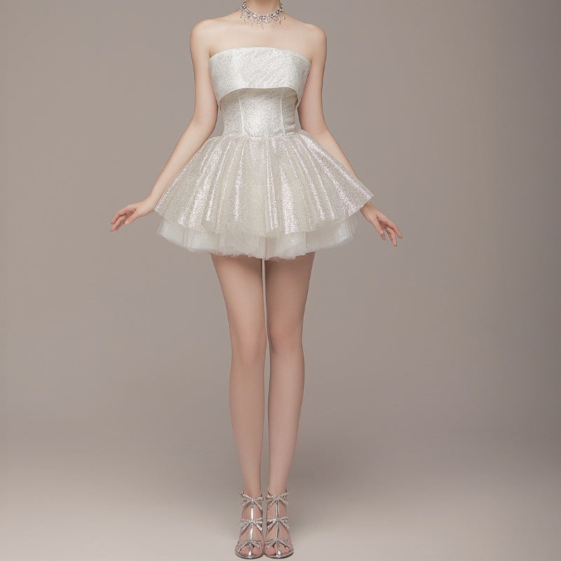 Women's Spring Sexy Temperament Style Tube Type Dresses