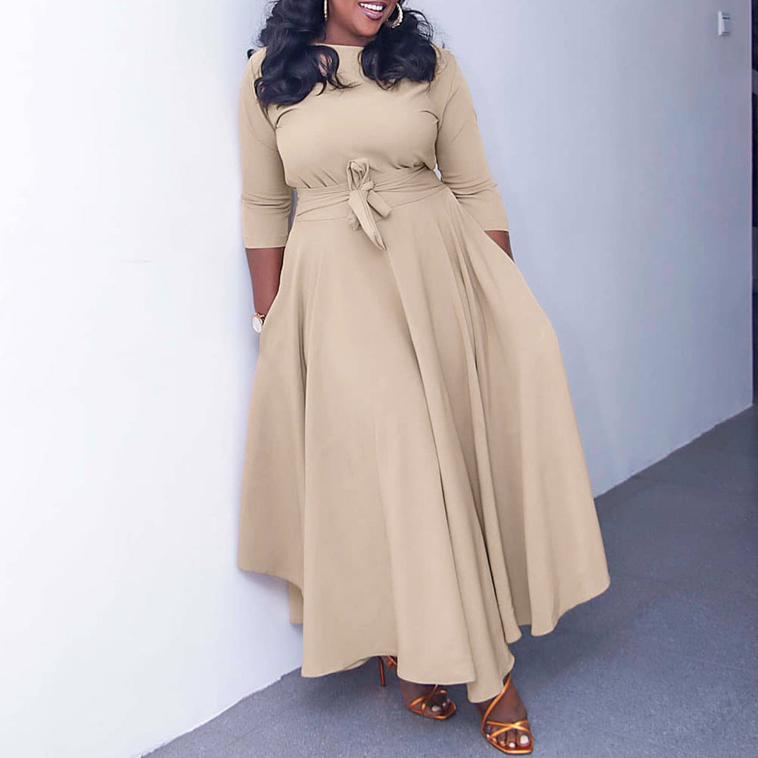 Women's Fashion Elegant Tied Africa Maxi Dress