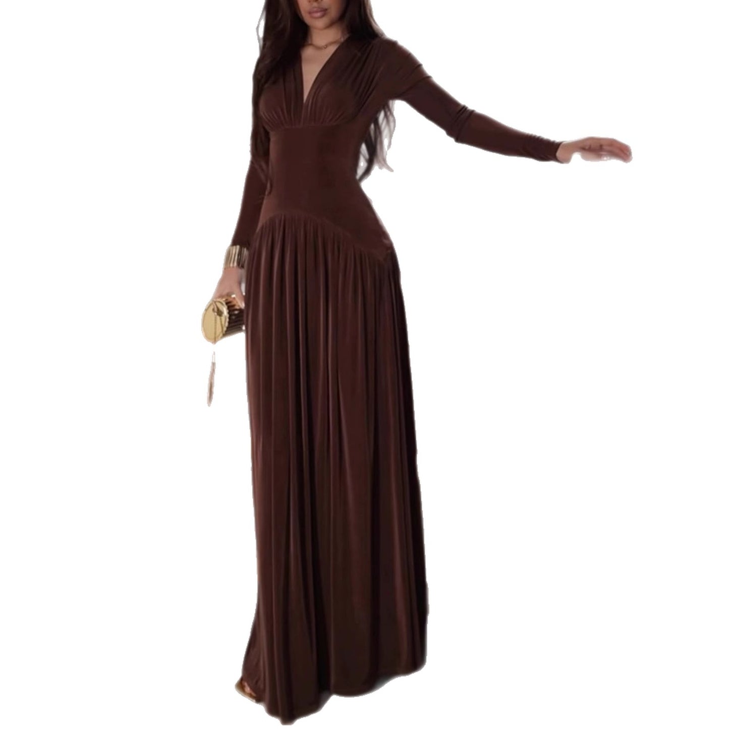 Women's Winter Elegant Long Sleeves Dress Fashion Dresses