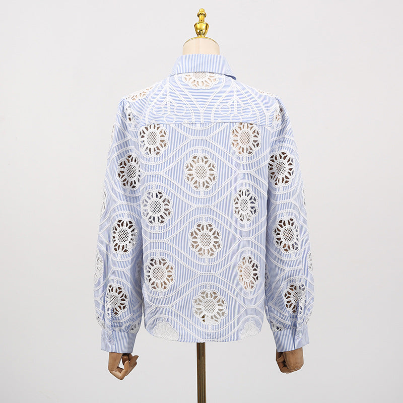 Women's Autumn Design Long-sleeved Shirt Korean Style Versatile Tops