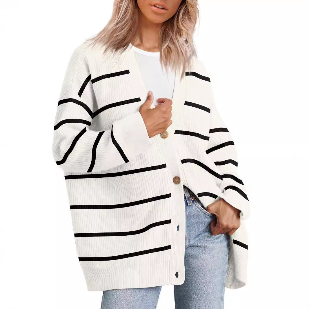 Women's Button Solid Color Long Sleeve Inner Cardigans