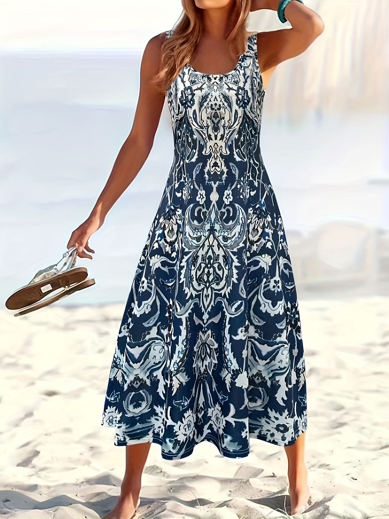 Stylish Women's Summer Fashion Printed Sleeveless Clothing
