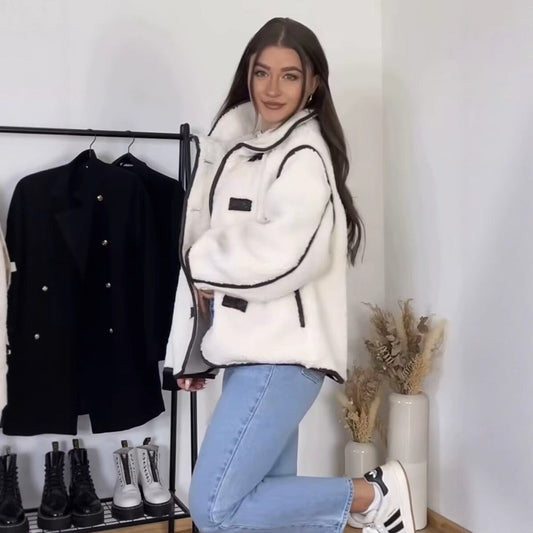 Women's Single-breasted Long Sleeve Pocket Loose Casual Coats
